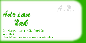 adrian mak business card